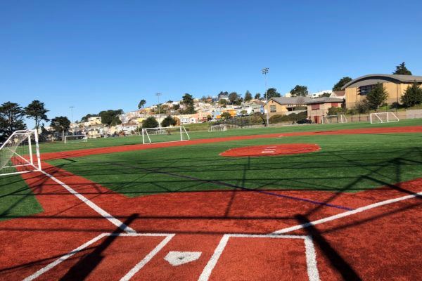 Home Plate at Minnie Lovie Athletic Field