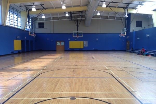 Hamilton Gymnasium view from baseline