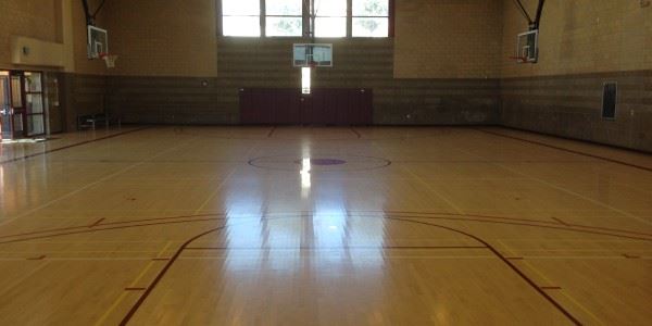 Minnie and Lovie Rec Center Gymnasium baseline view
