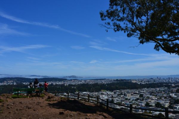 Grandview Trail looking towards the marina