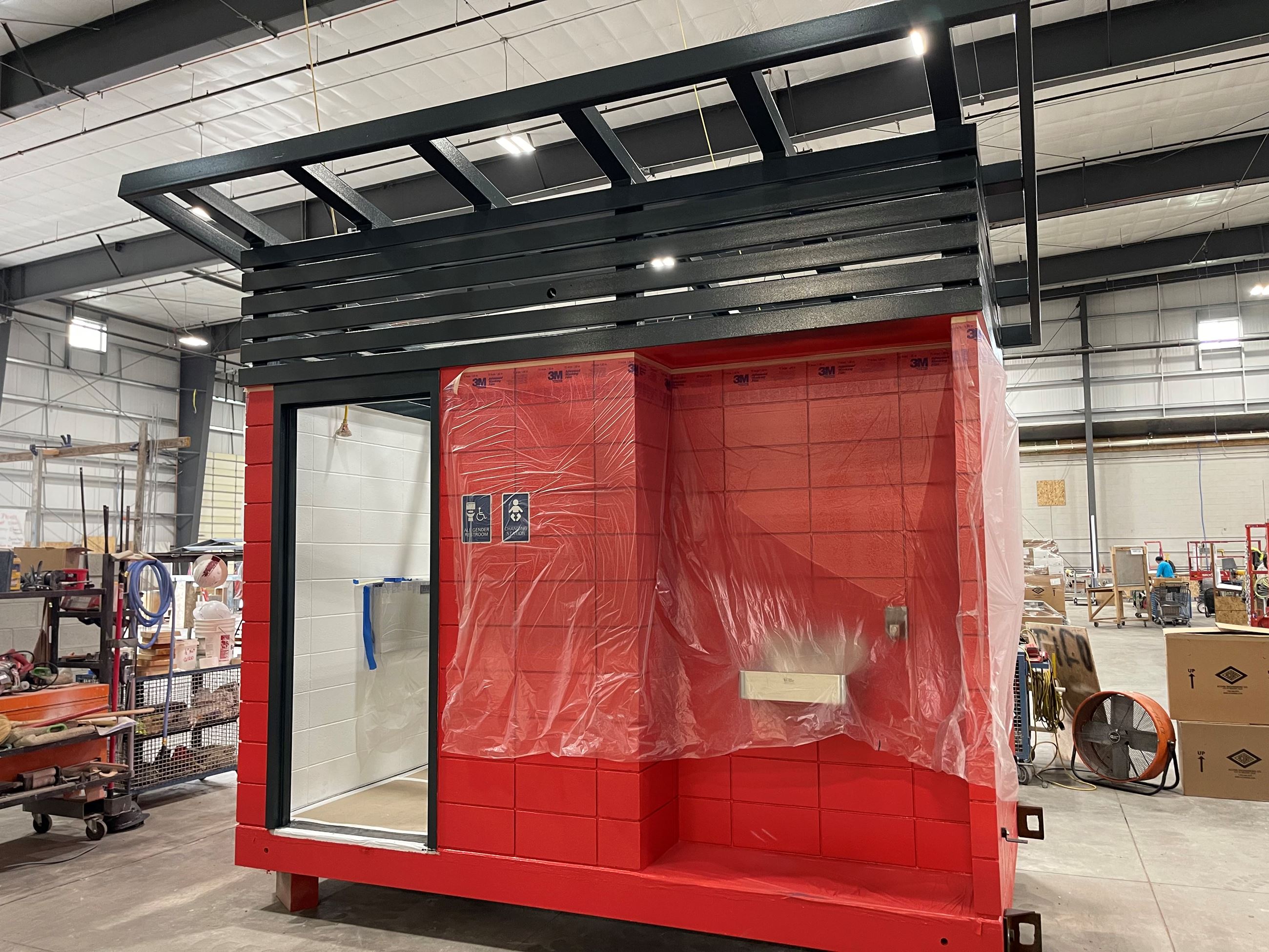 Noe Valley Town Square Restroom at factory pre-installation