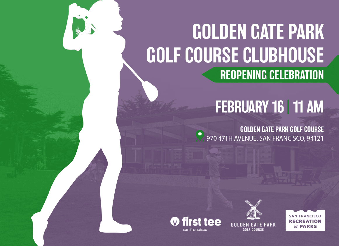 Golden Gate Park Golf Clubhouse opening announcement