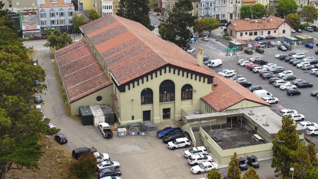 Kezar Pavilion - aerial view of building
