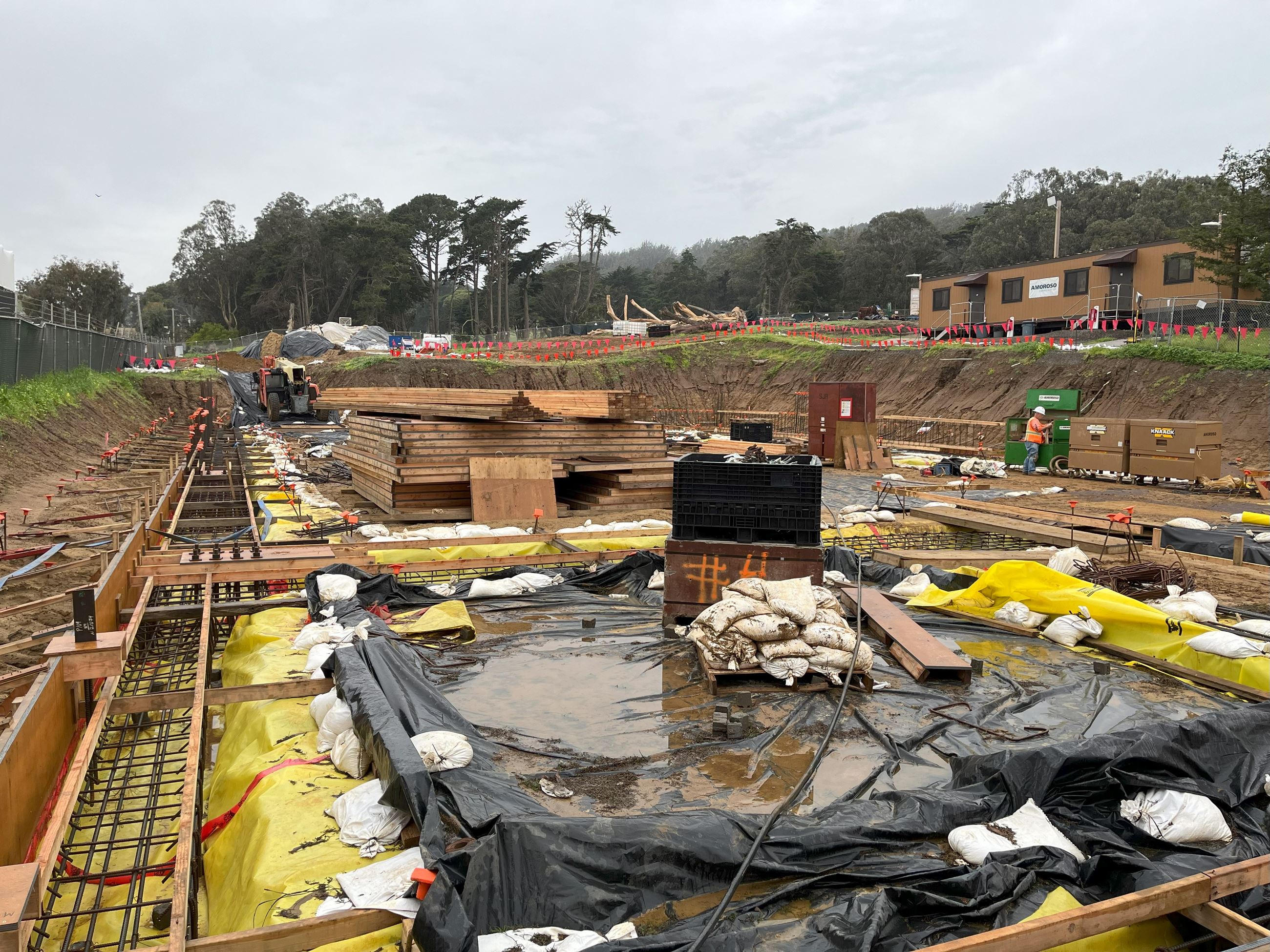 Herz Rec Center construction - February 2024