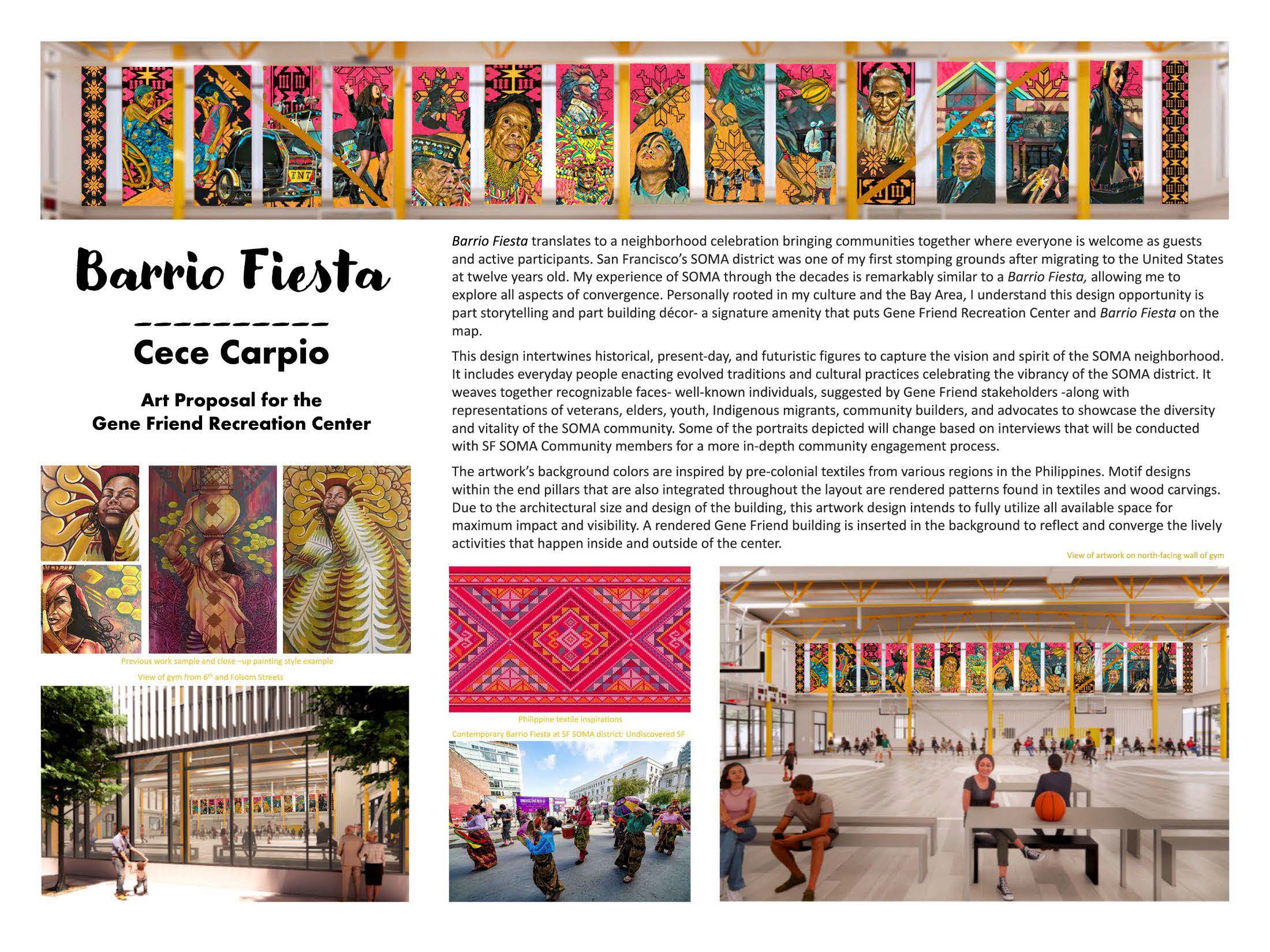 Images and text from Cece Carpio Barrio Fiesta proposal