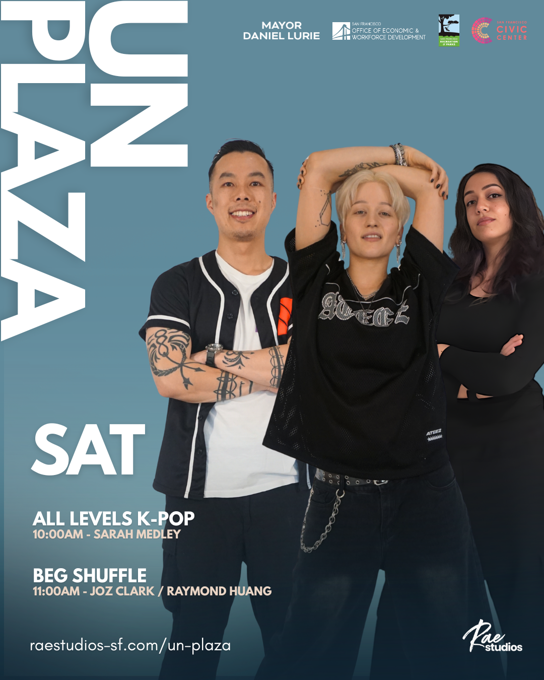 Rae Studios Free Fitness Classes 2026 Saturday