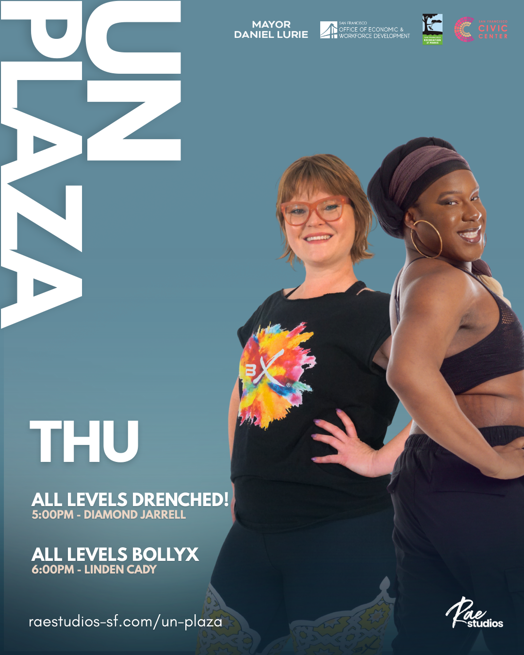 Rae Studios Free Fitness Classes 2026 Thursday